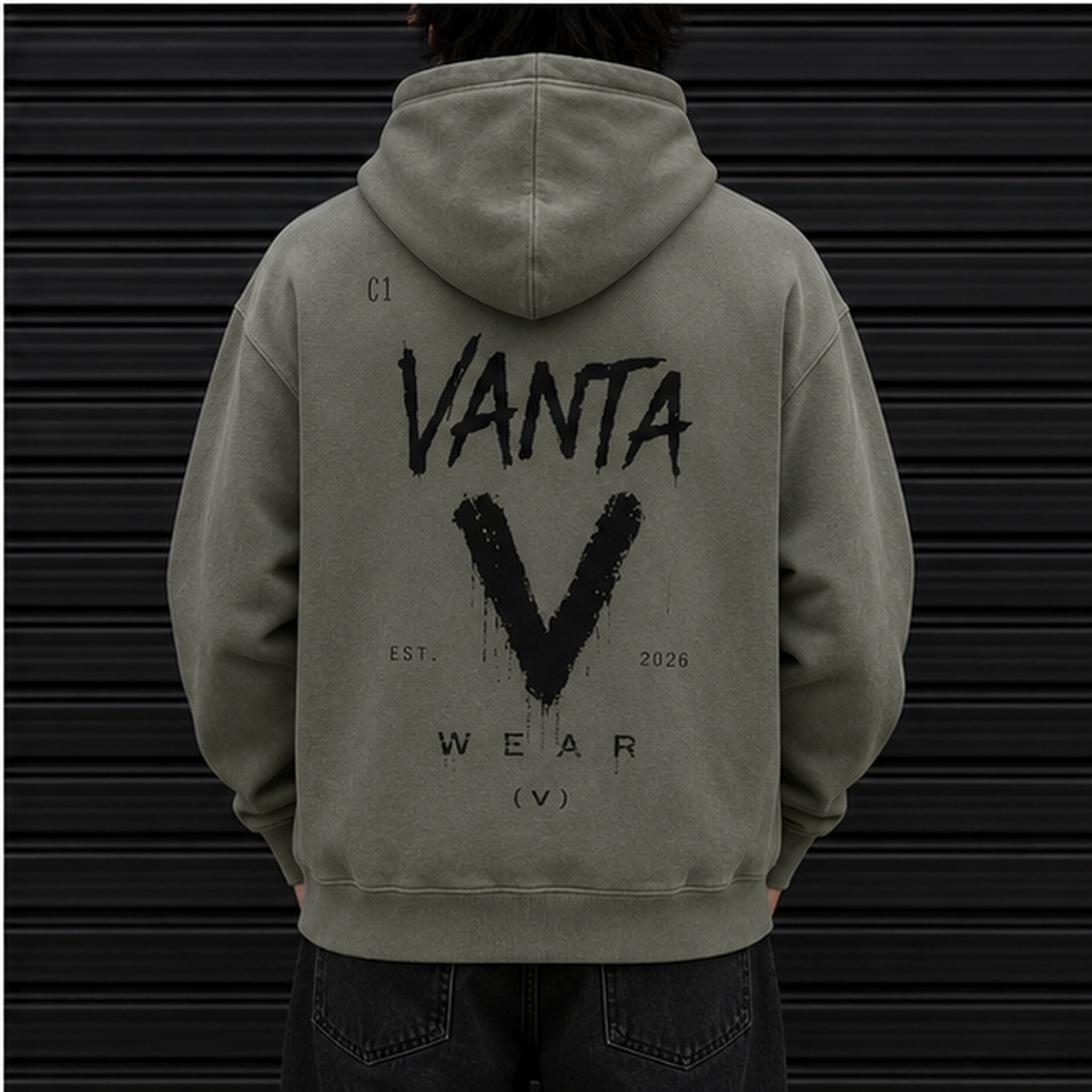 Vanta Grey Paint Hoodie
