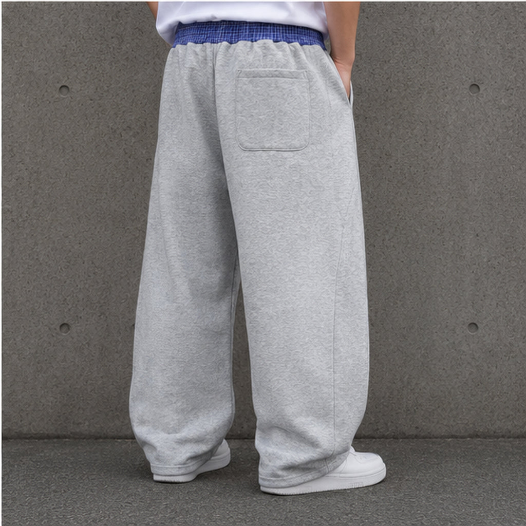 Vanta Plaid Waistband Barrel Sweatpants