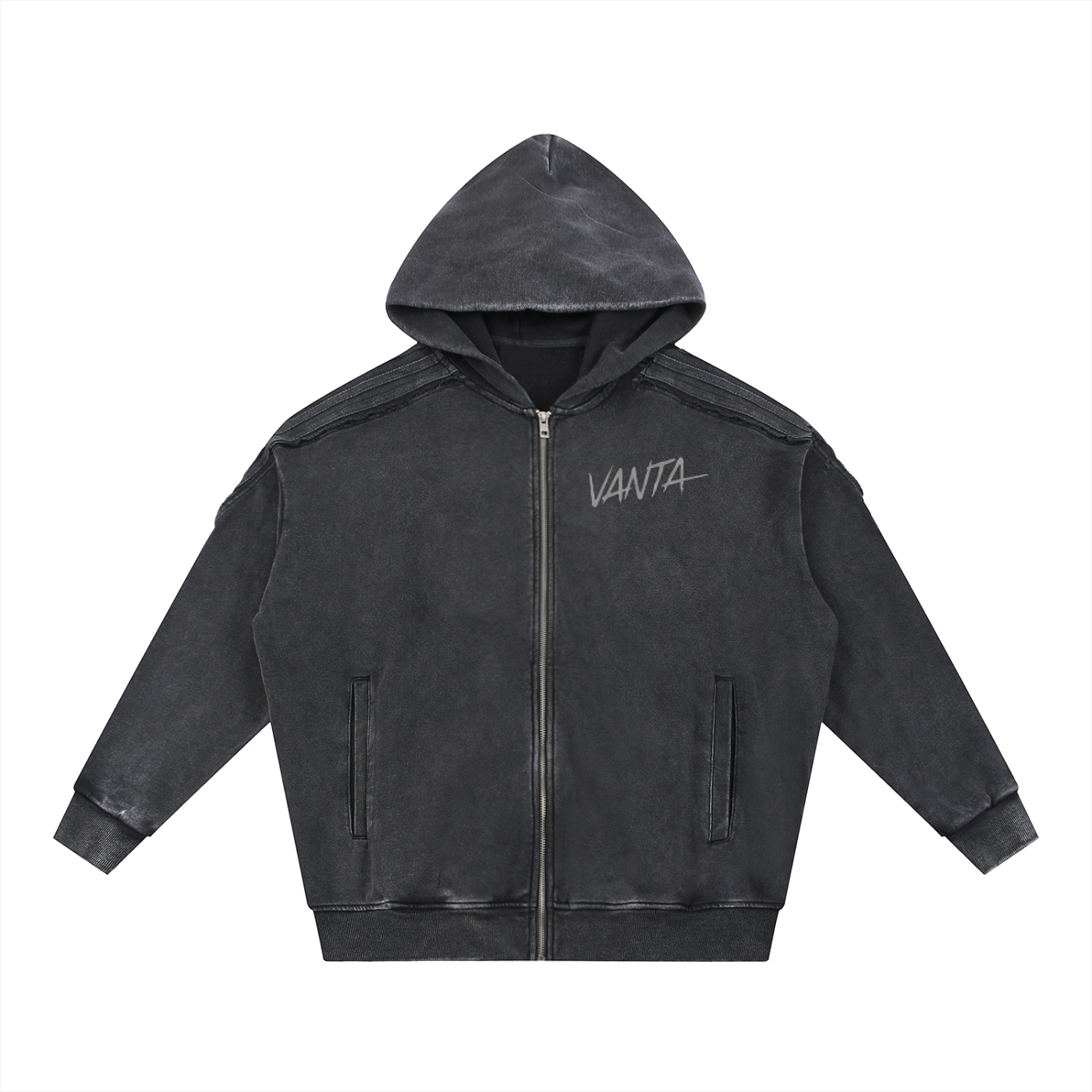 Vanta Snow Washed Zip Hoodie