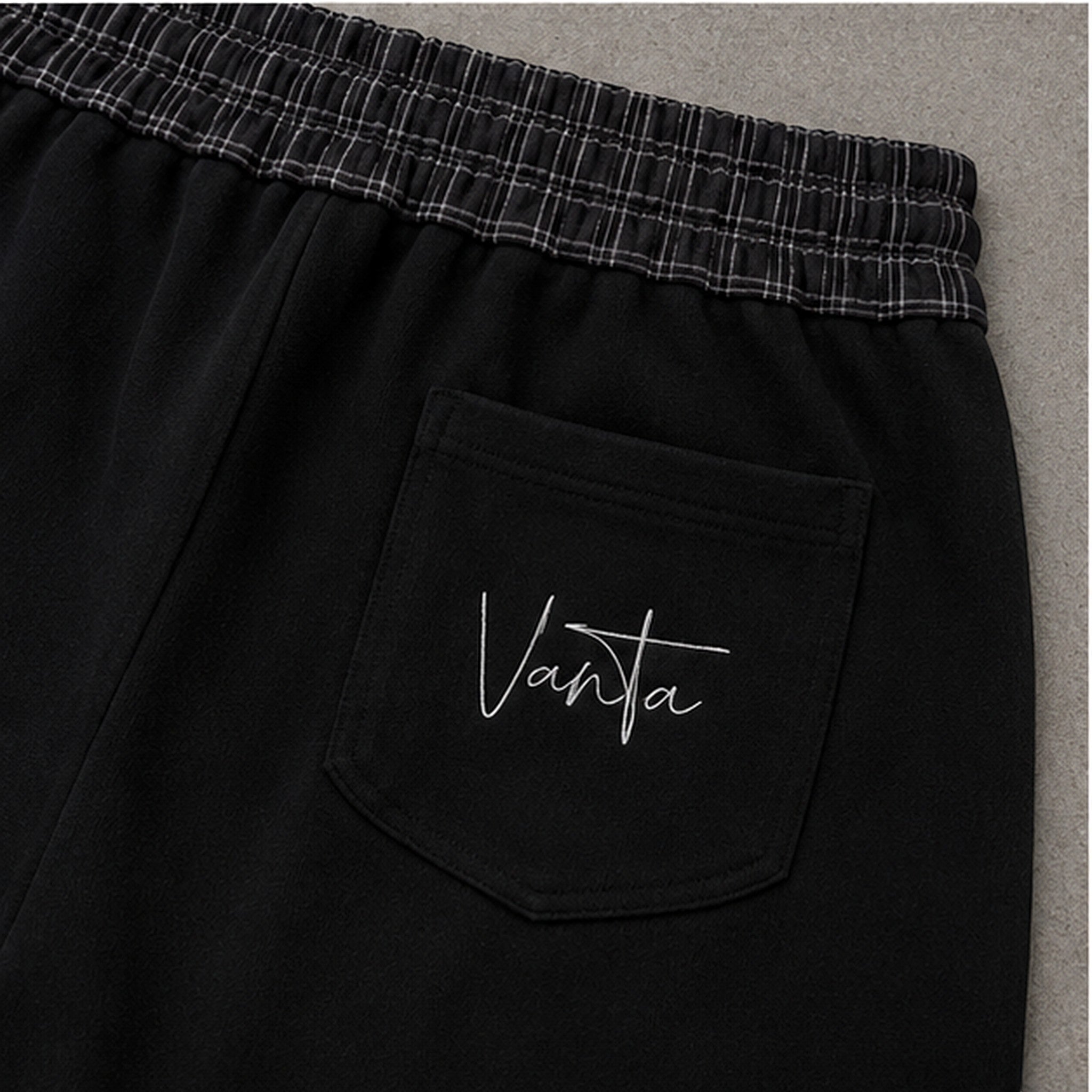 VANTA Plaid Waistband Shorts