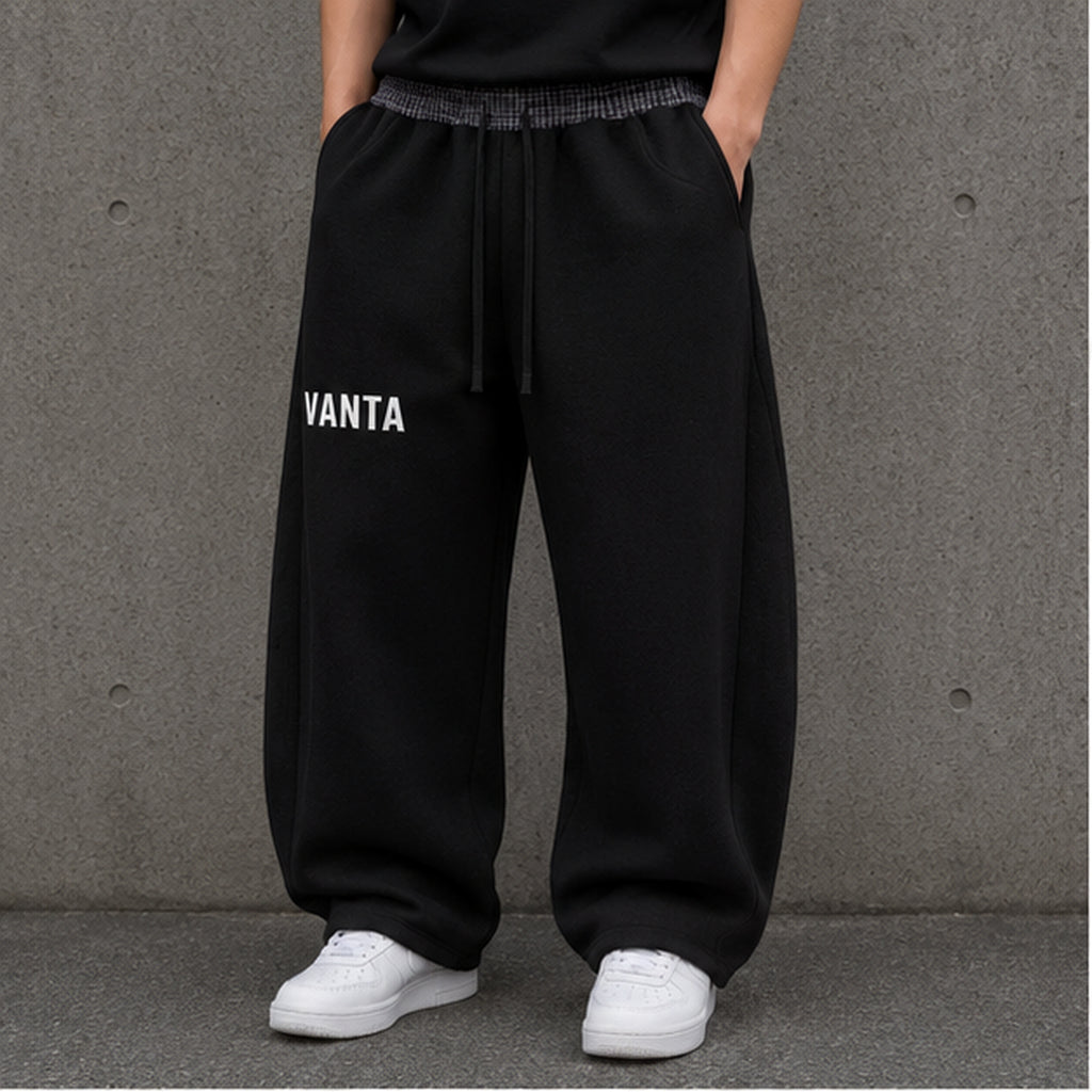 Vanta Plaid Waistband Barrel Sweatpants