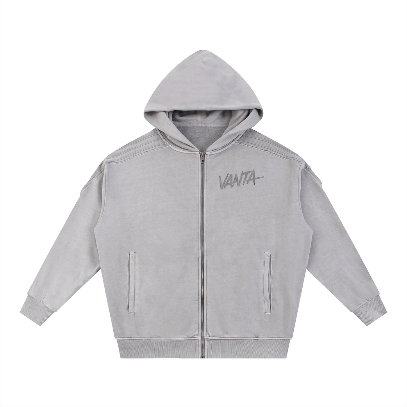 Vanta Snow Washed Zip Hoodie