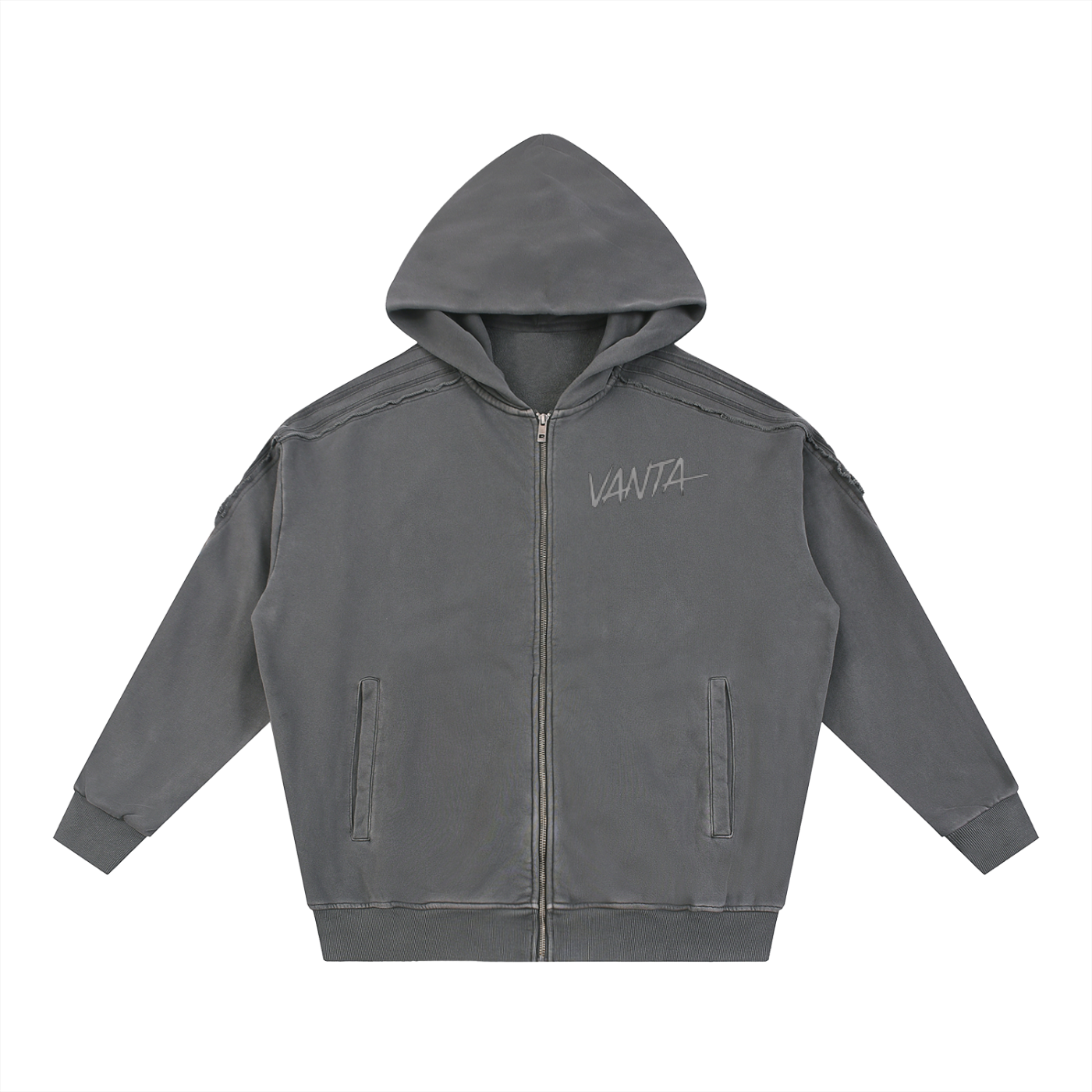 Vanta Snow Washed Zip Hoodie