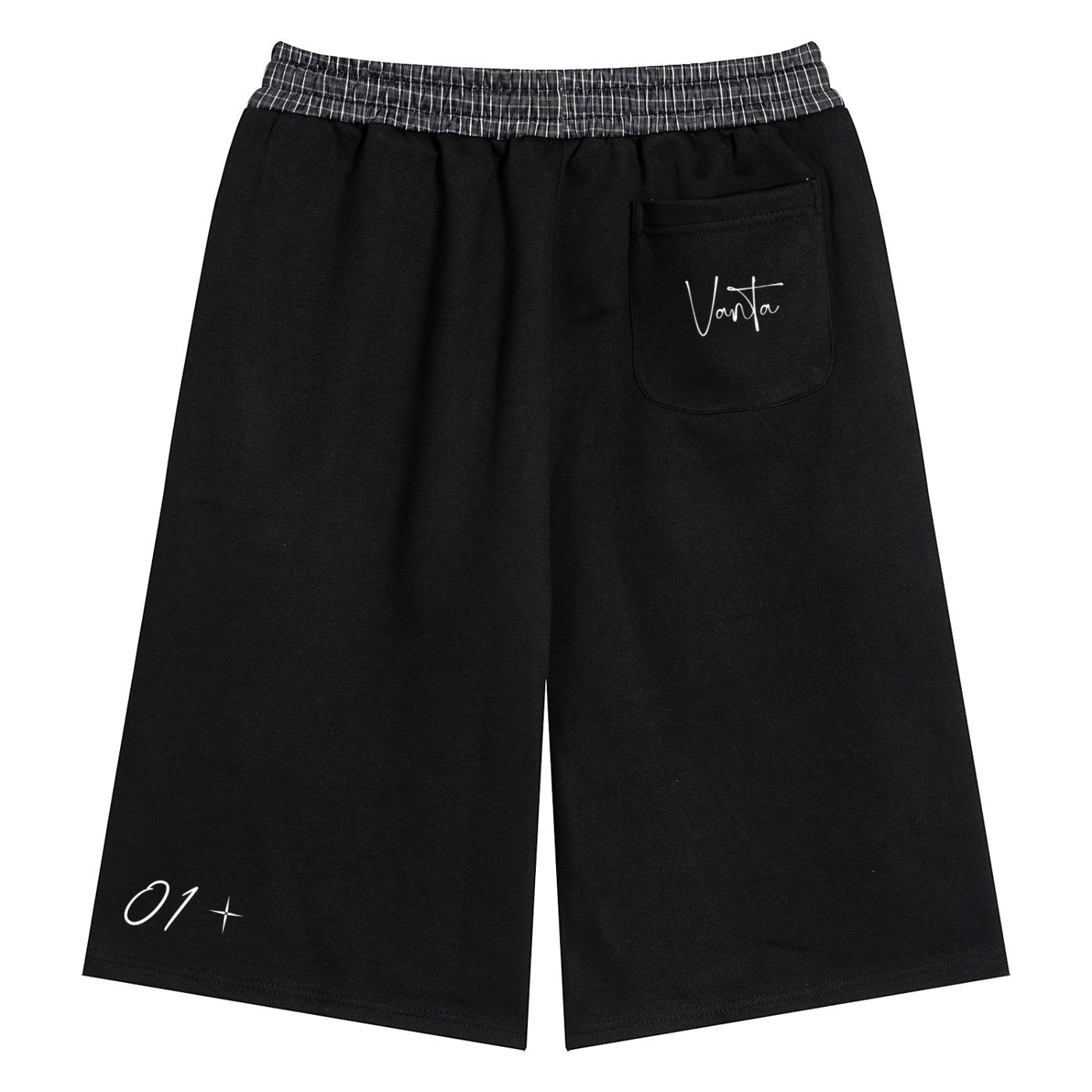 VANTA Plaid Waistband Shorts