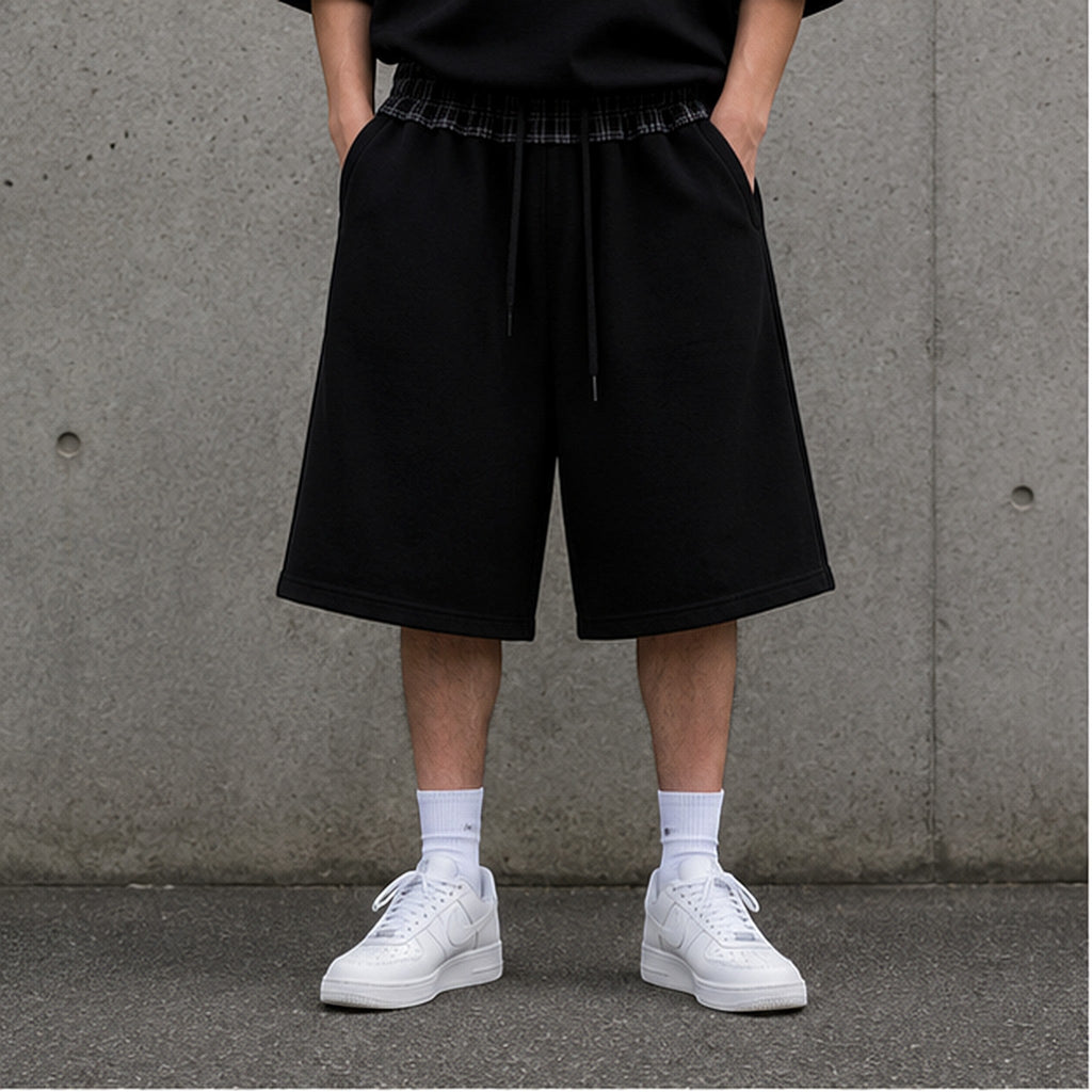 VANTA Plaid Waistband Shorts