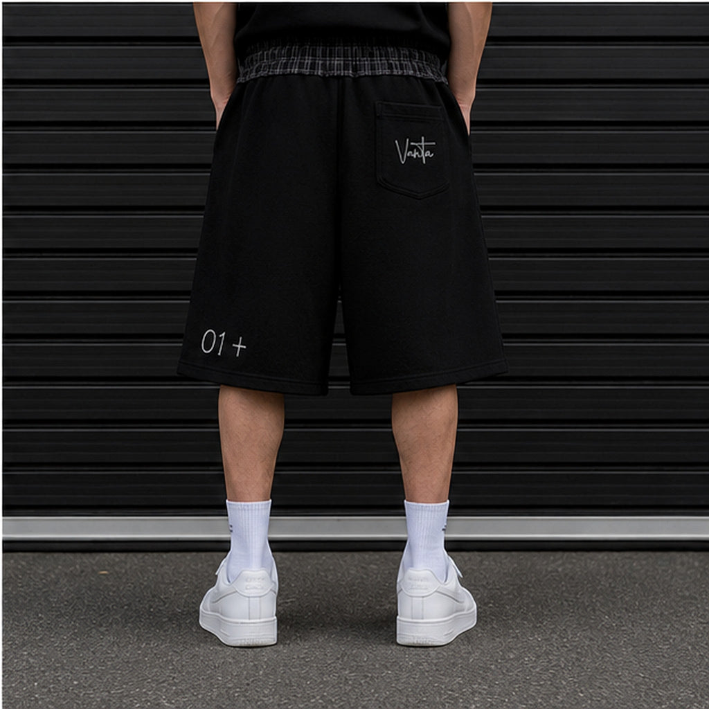VANTA Plaid Waistband Shorts